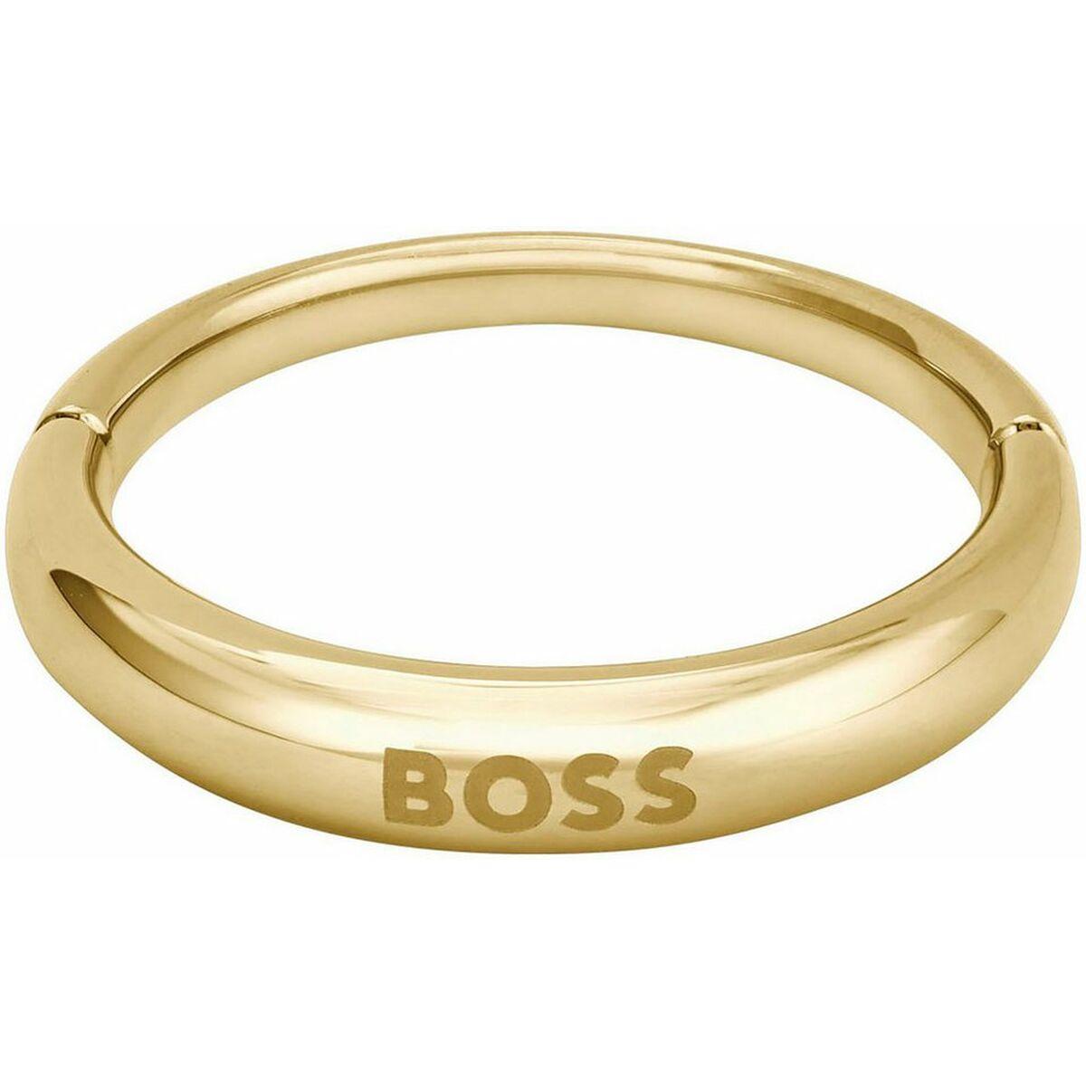 Hugo Boss dame ring i gylden rustfrit stål - str. 12