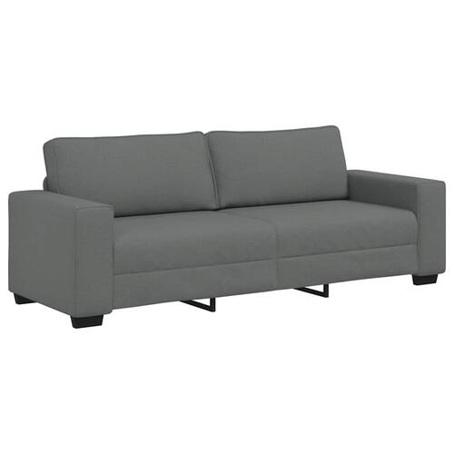 2 personers sofa med hynder stof mørkegrå