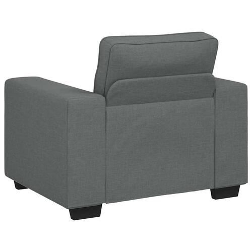 2 personers sofa med hynder stof mørkegrå