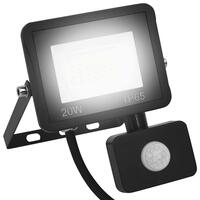 LED-projektør med sensor 20 W kold hvid