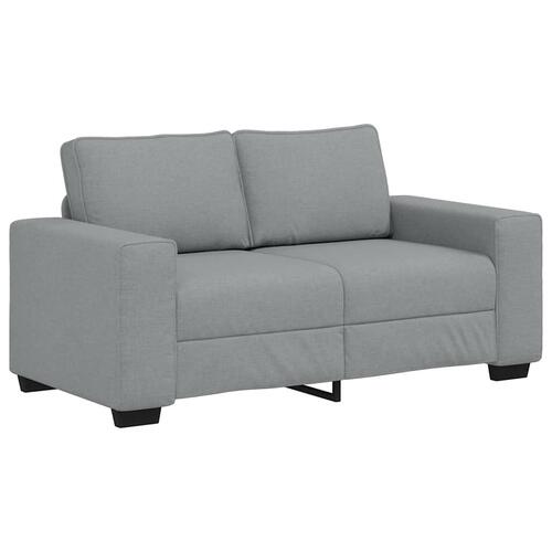 2 personers sofa med hynder stof lysegrå