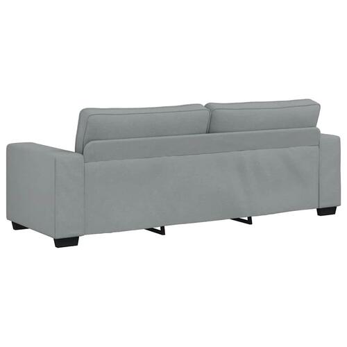 2 personers sofa med hynder stof lysegrå