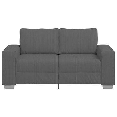 Elskovssofa 120 cm fløjlsstof mørkegrå