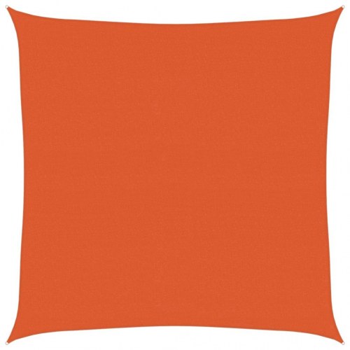Solsejl 4,5x4,5 m 160 g/m² firkantet HDPE orange