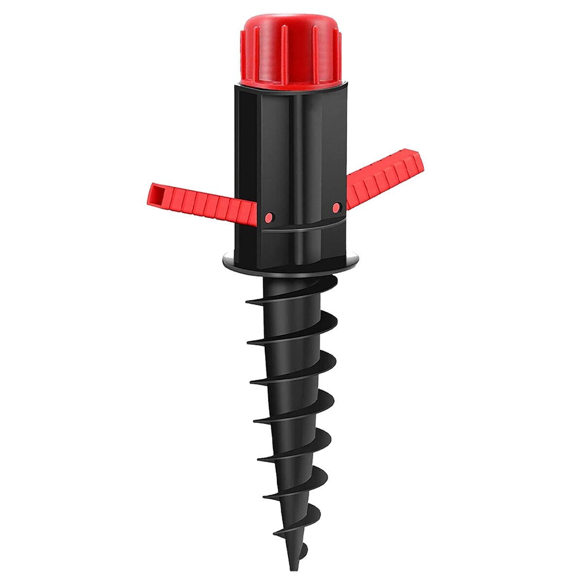 Marbueno parasol-anker i plast, sort 37 × 6 cm - strand og have