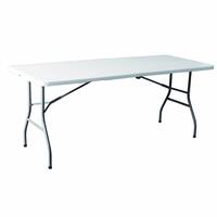 Marbueno Foldable Table Resin Hvid 180X74X74 cm Catering, Strand og Camping 10528