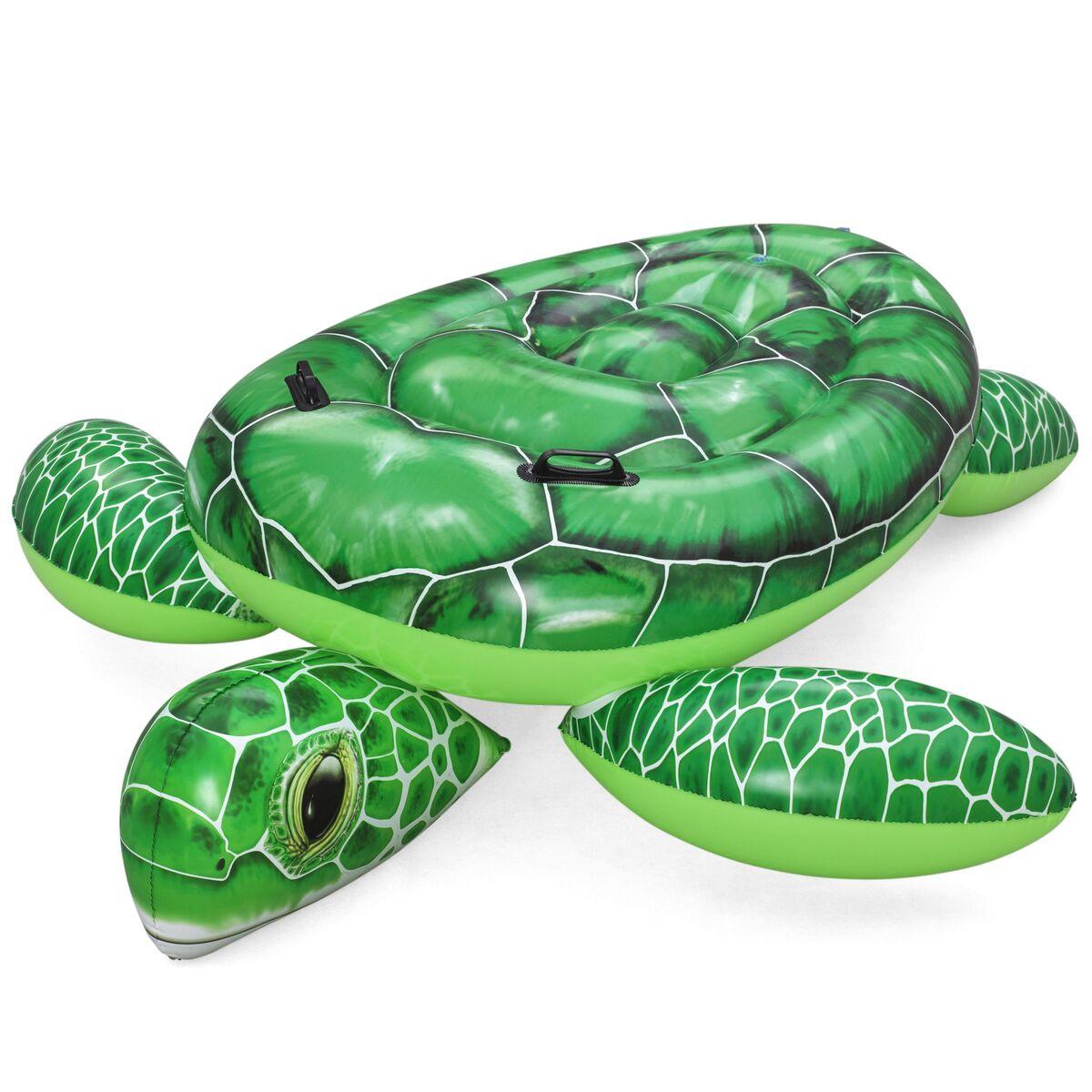 Bestway oppustelig skildpadde med håndtag 153 × 140 cm - til strand og pool (+3 år) billede