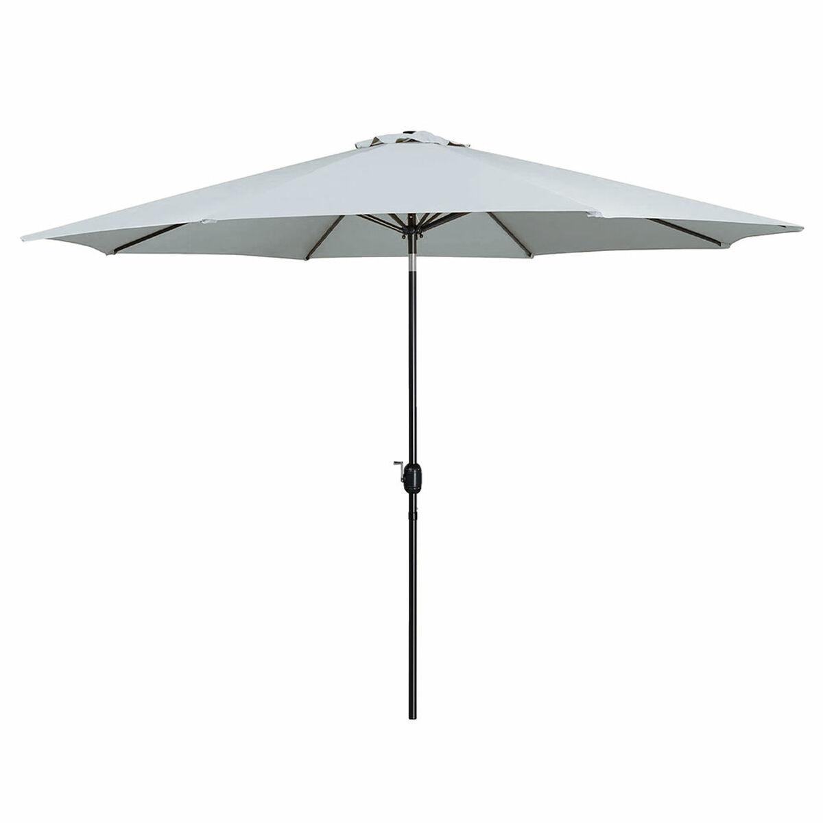 Marbueno parasol Ø300 cm - hvid, stål med 8 stænger