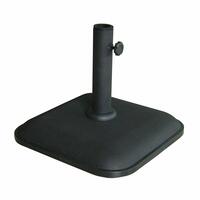 Marbueno Base Parasol Kvadrat Cement 35X35X5,2 cm 11KG Sort Have, Pool, Terrasse 10455