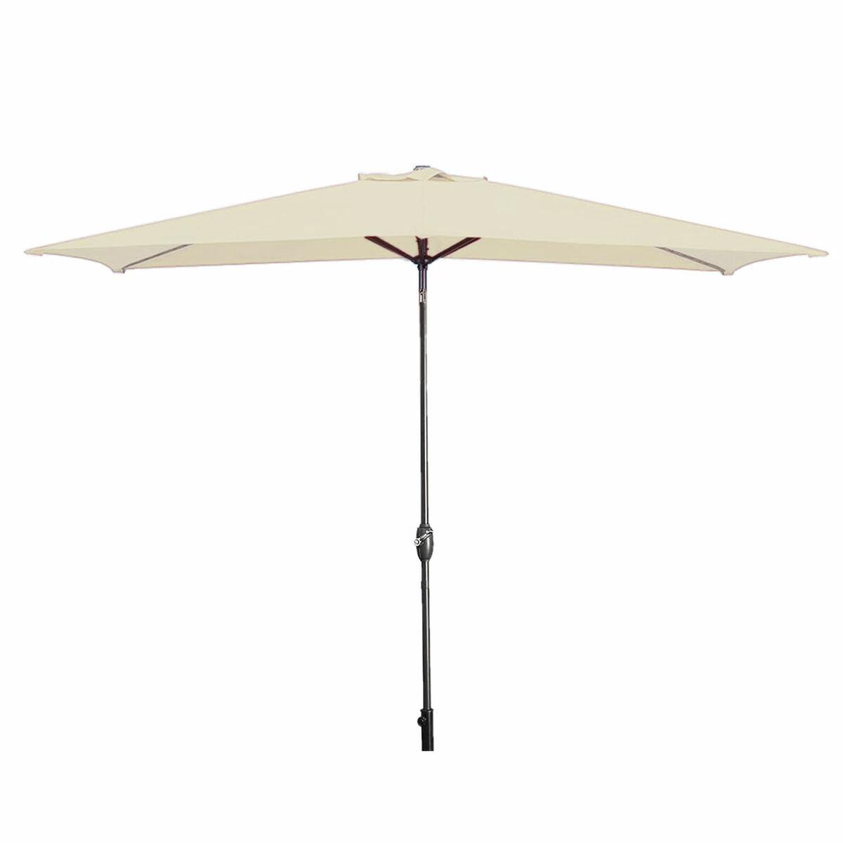 Marbueno Parasoller Stål 8 Stænger 200x300 cm Polyester Beige Have, Pool, Terrasse 10493