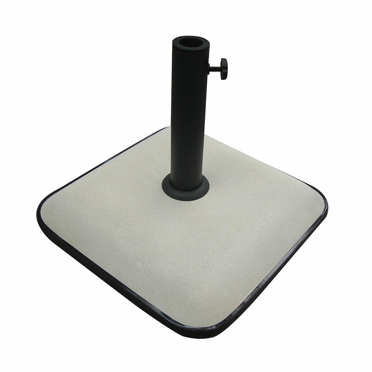 Marbueno parasolfod i cement 45 × 45 × 7,3 cm - 25 kg, hvid