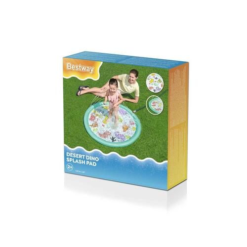 Bestway oppustelig dinosaur sprinkler Ø122 cm, +2 år