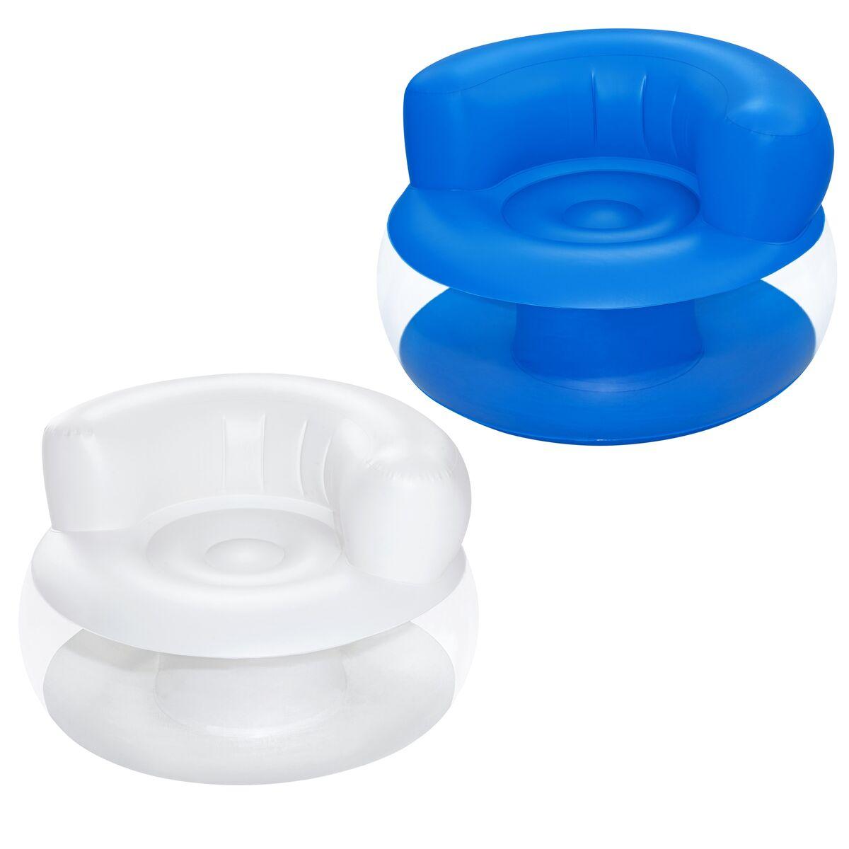 Bestway oppustelig lænestol - enkel farve, assorteret, 112×112×70 cm