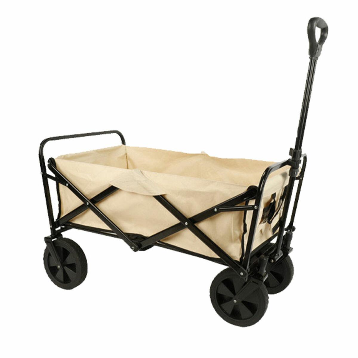 Marbueno sammenklappelig vogn 150 kg - beige stål 86 × 50 × 59 cm