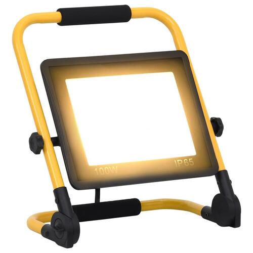 LED-projektør med håndtag 100 W varm hvid