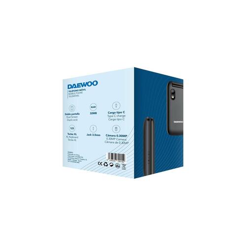 Mobiltelefon til ældre mennesker Daewoo 2,8" 32 GB Sort