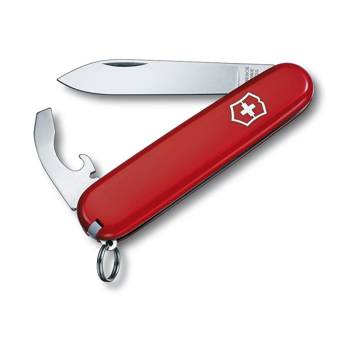 Victorinox Bantam lommekniv, rød - 8 funktioner (2,3 × 1,1 × 8,4 cm)