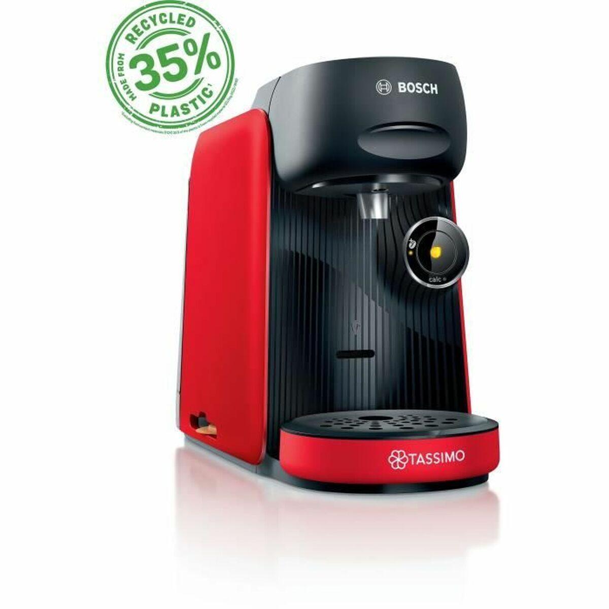 BOSCH Tassimo TAS163E T16 Finesse kapselkaffemaskine - sort/rød, 1400 W, 700 ml