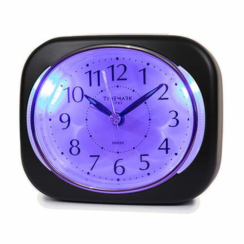 Analogt vækkeur Timemark 10 x 8,5 x 4 cm Sort Plastik Klassisk