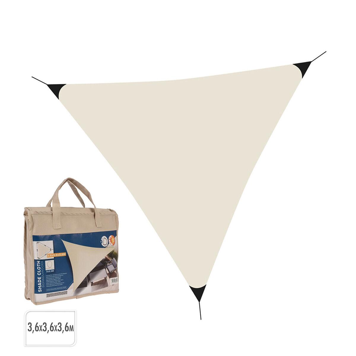 Lifetime skyggesejl - markise, trekant, flødefarvet 3,6 × 3,6 × 3,6 m