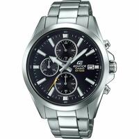 Herreur Casio EDIFICE Sort Sølvfarvet