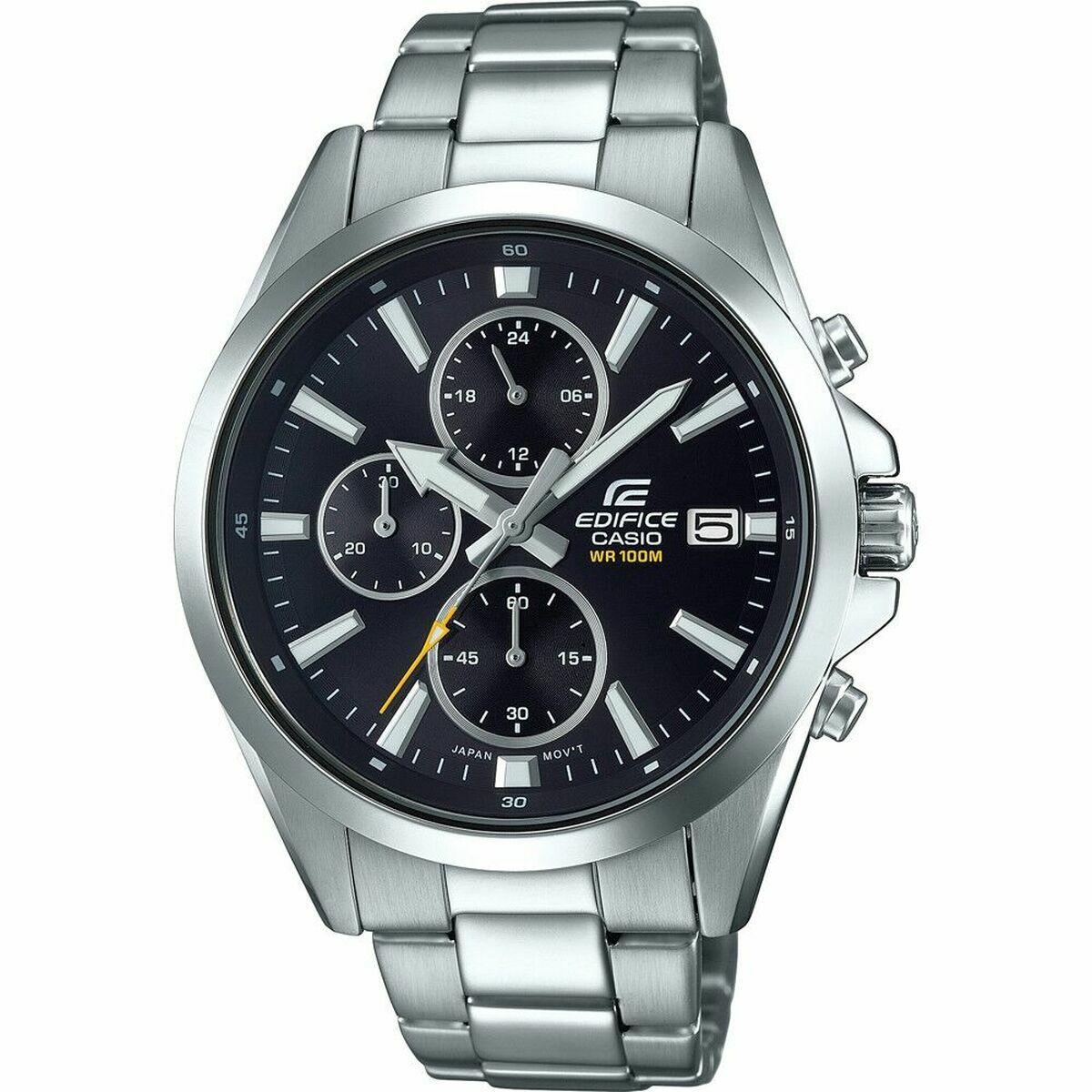 Herreur Casio EDIFICE Sort Sølvfarvet
