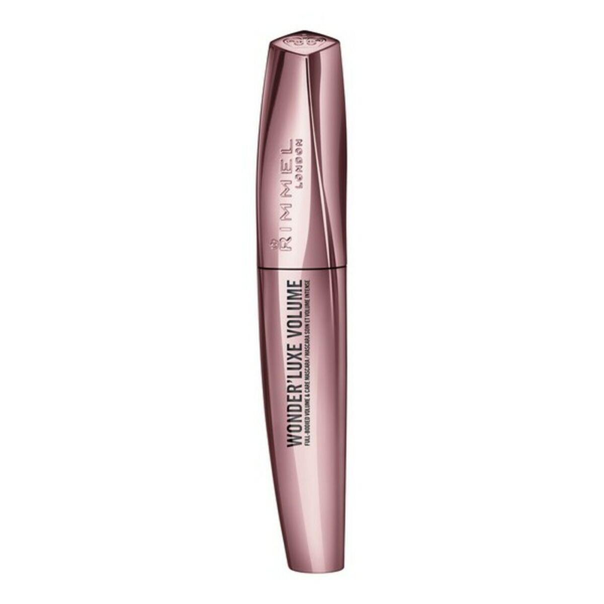Mascara med Ekstra Volumen Effekt til Øjenvipper Rimmel London Wonder'Luxe Sort Nº 001