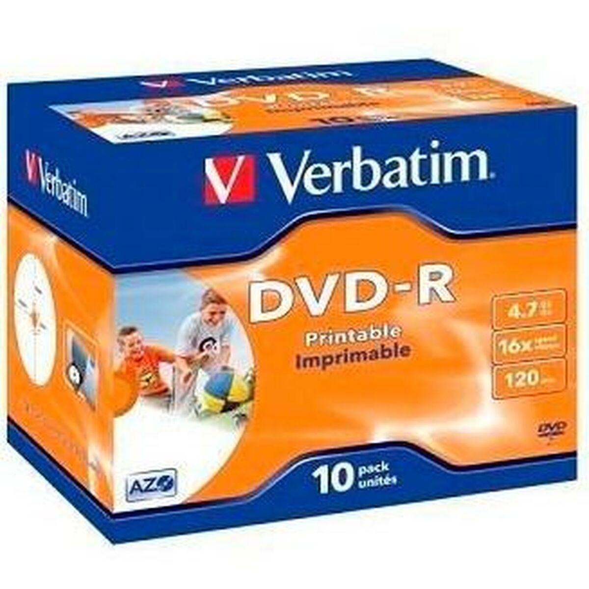 Verbatim DVD-R 4,7 GB 16x - 10 stk. printable