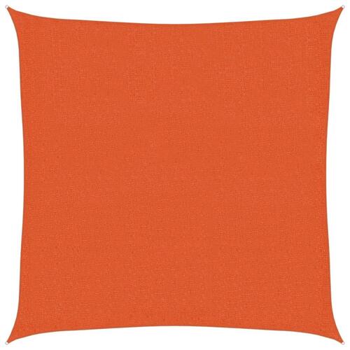 Solsejl 2x2 m 160 g/m² HDPE orange