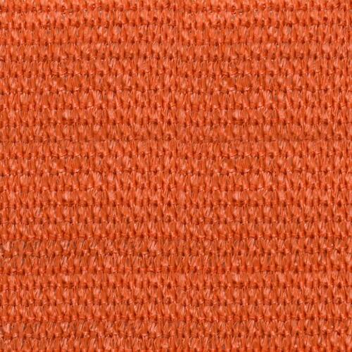 Solsejl 2x2 m 160 g/m² HDPE orange
