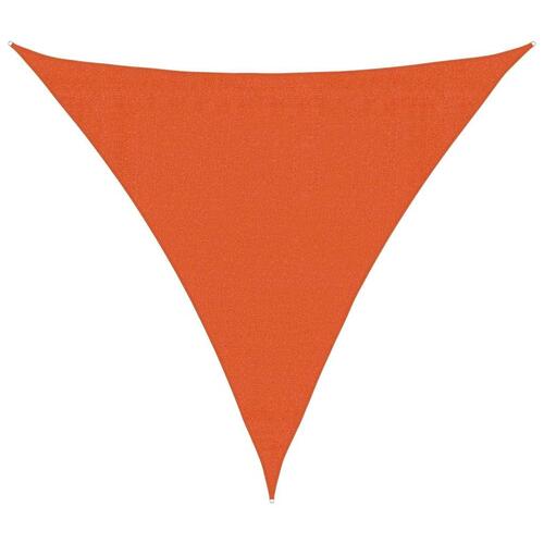 Solsejl 3,6x3,6x3,6 m 160 g/m² trekantet HDPE orange