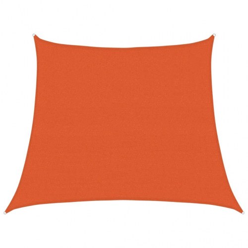 Solsejl i HDPE 3/4 × 3 m - trapezformet, orange