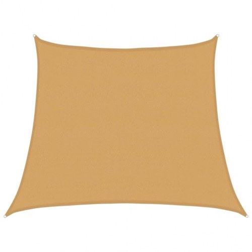 Solsejl trapez 3/4 x 3 m - HDPE 160 g/m² - lysegrå