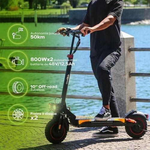 Elscooter Urbanglide ECROSS PRO BOOST 2 Sort 25 km/h 800 W