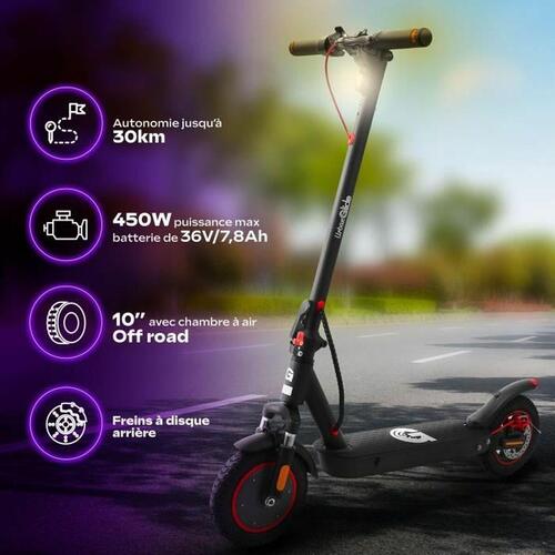 Elscooter Urbanglide 100 MAX Sort 350 W 25 km/h