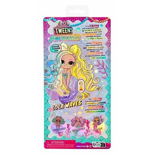 Dukke LOL Surprise! Lola Waves 25,4 x 12,7 x 6,35 cm Havfrue