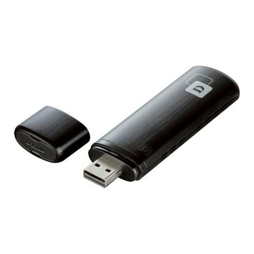 Wi-Fi USB-adapter D-Link DWA-182 5 GHz Sort
