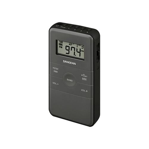 Transportabel digital radio Sangean Sort AM/FM Genopladelig