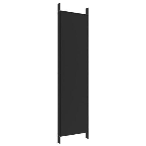 5-panels rumdeler 250x200 cm stof sort (OUTLET A)