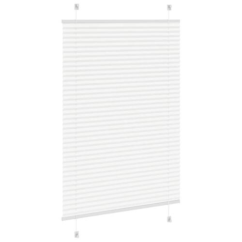 Plisségardin Hvid 95x100 cm Stofbredde 94,4 cm Polyester (OUTLET A)