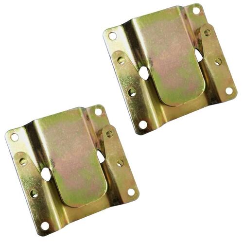 Sengebord 2 stk. 40x30x30 cm konstrueret træ hvid højglans (OUTLET B)
