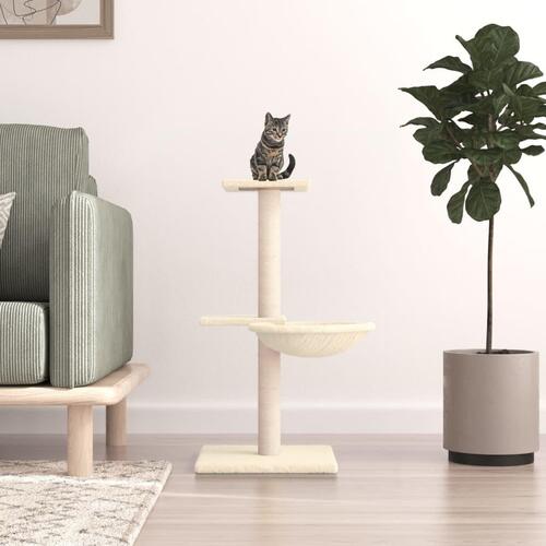 Kradsetræ med sisalstolper 72 cm cremefarvet (OUTLET A)