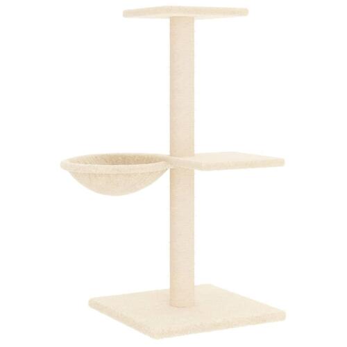 Kradsetræ med sisalstolper 72 cm cremefarvet (OUTLET A)