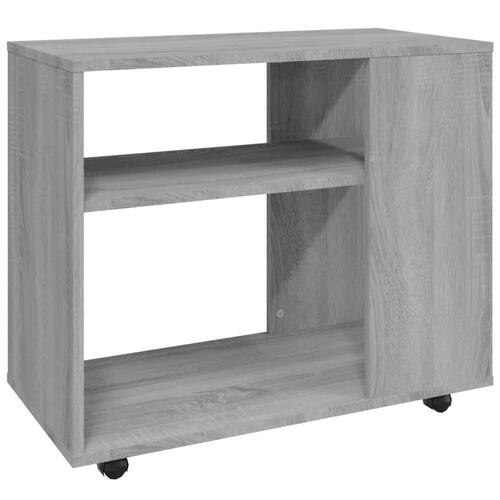 Sidebord 70x35x55 cm konstrueret træ grå sonoma-eg