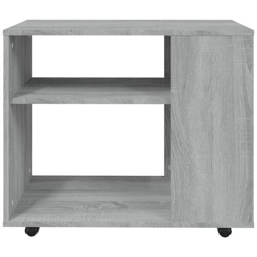 Sidebord 70x35x55 cm konstrueret træ grå sonoma-eg