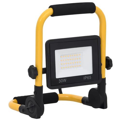 LED-projektør med håndtag 30 W varmt hvidt lys