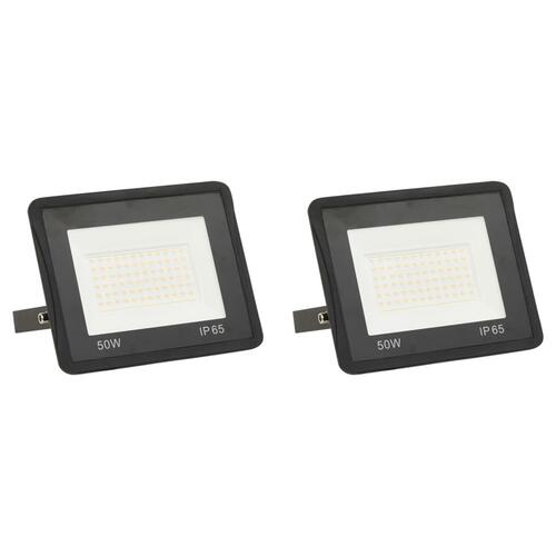 LED-projektører 2 stk. 50 W varm hvid