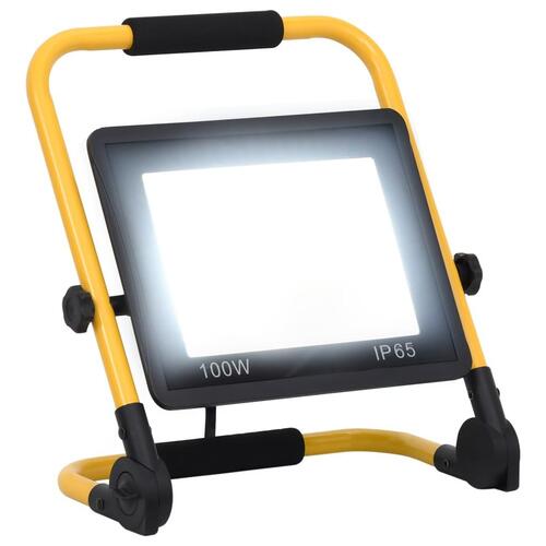 LED-projektør med håndtag 100 W kold hvid