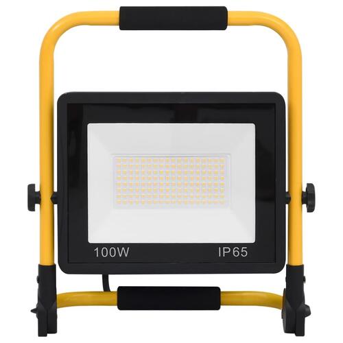 LED-projektør med håndtag 100 W kold hvid