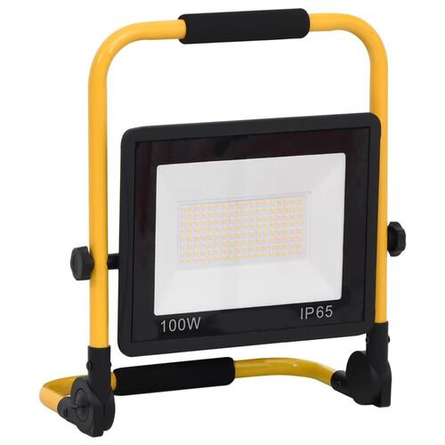 LED-projektør med håndtag 100 W kold hvid
